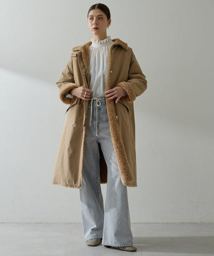 可雙面穿羊羔絨大衣