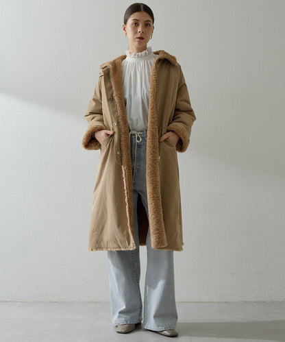 可雙面穿羊羔絨大衣