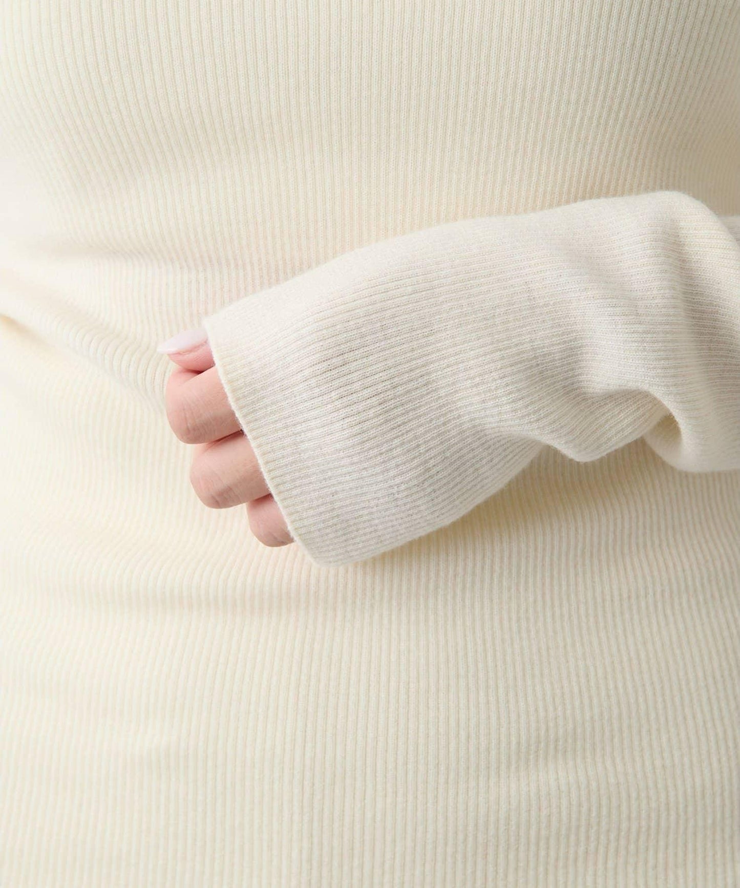 柔軟羅紋高領衫