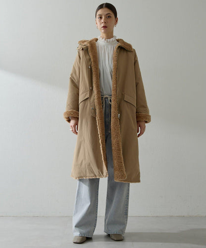 可雙面穿羊羔絨大衣