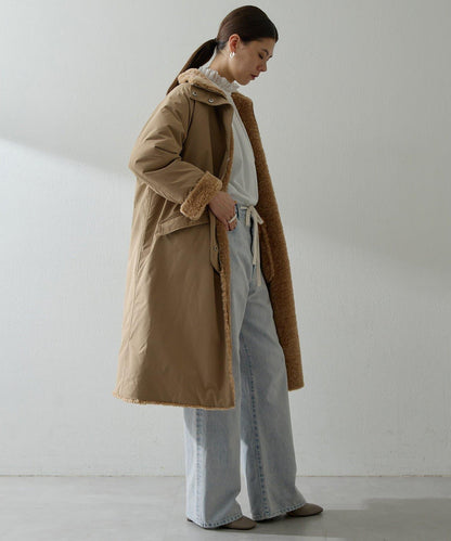 可雙面穿羊羔絨大衣