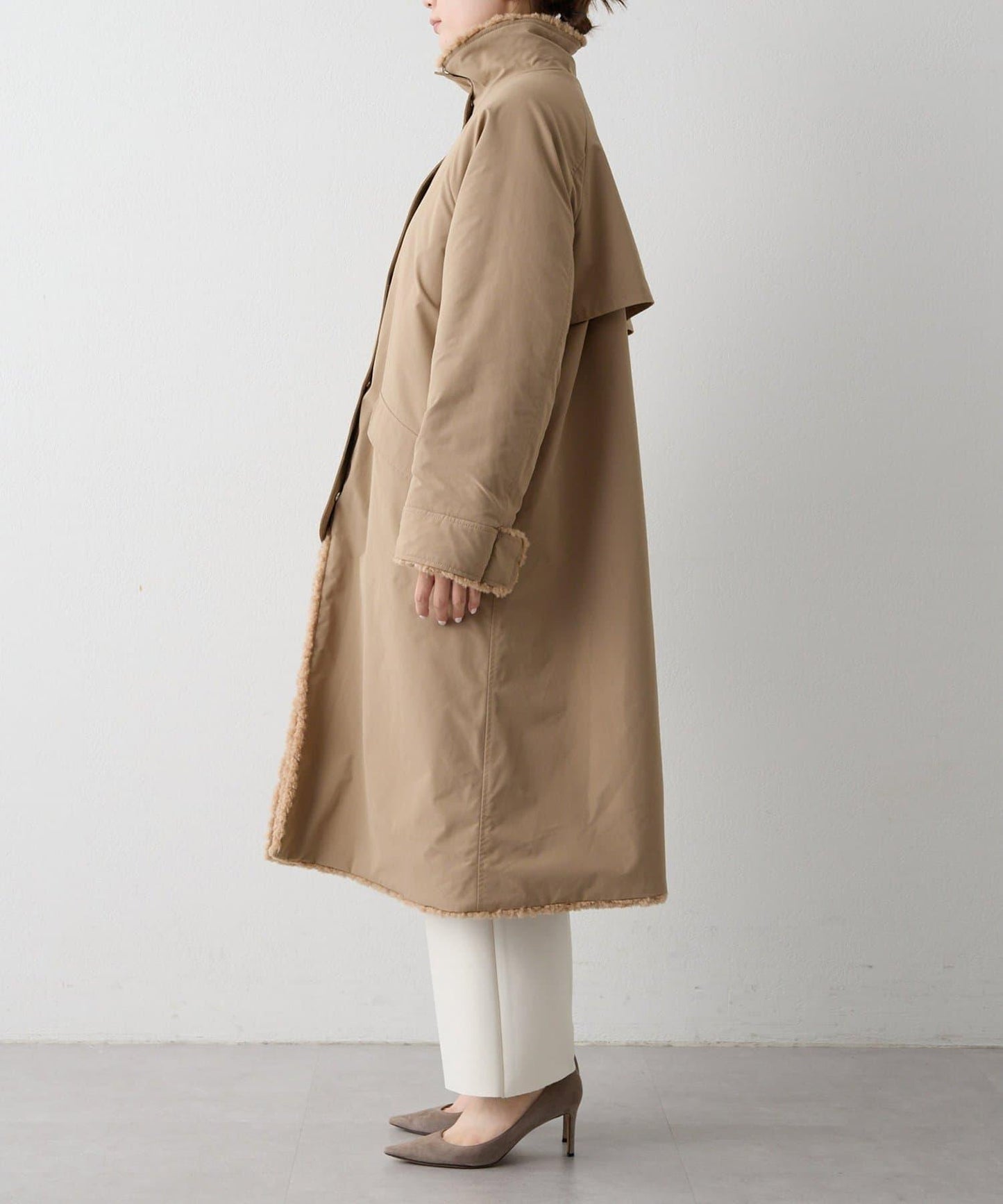 可雙面穿羊羔絨大衣