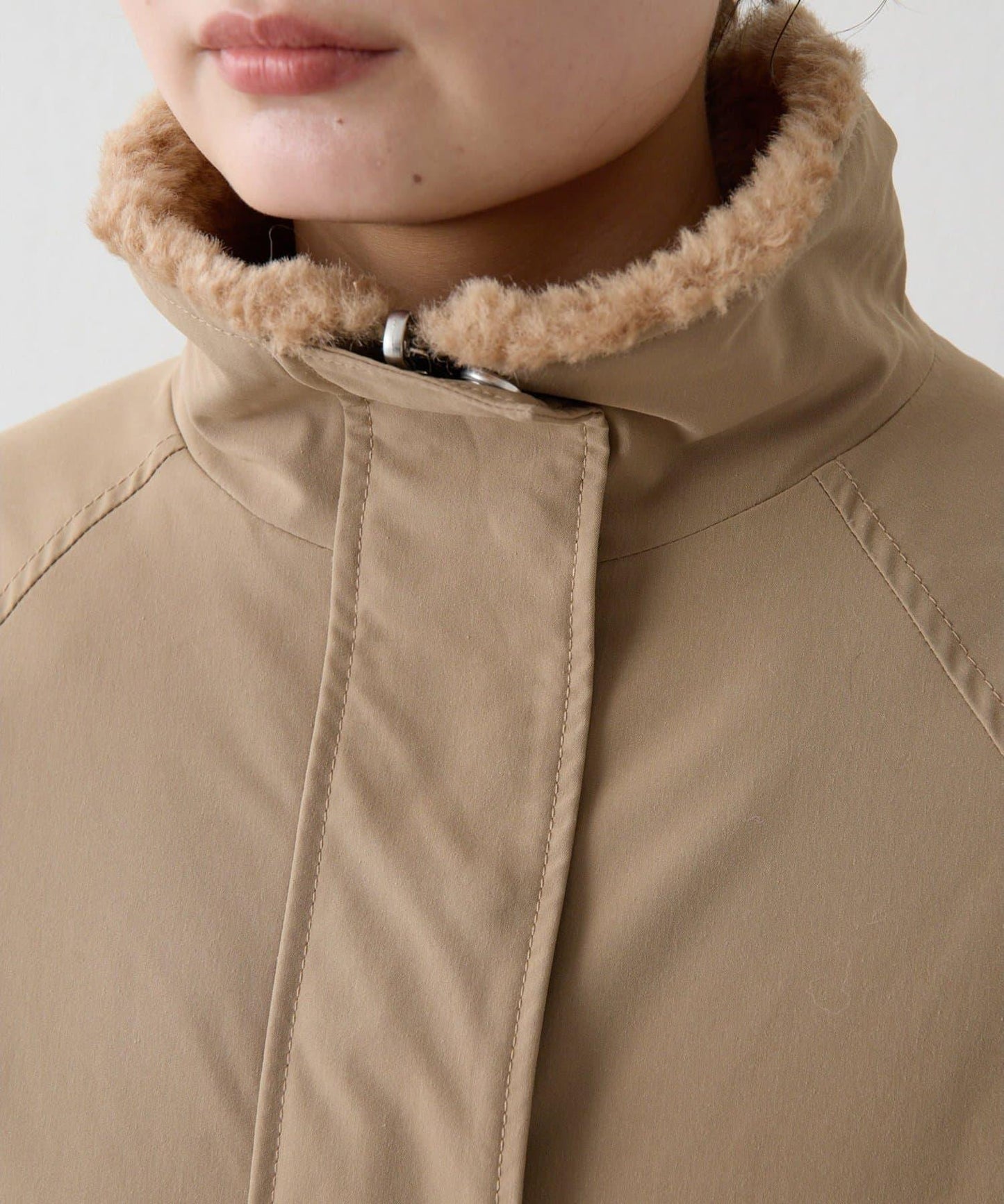 可雙面穿羊羔絨大衣