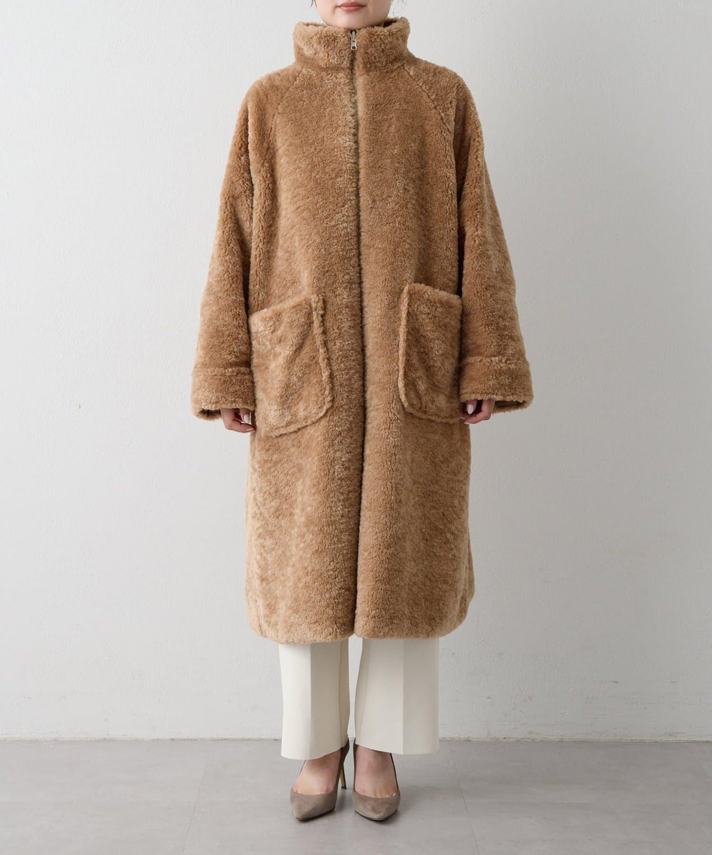 可雙面穿羊羔絨大衣