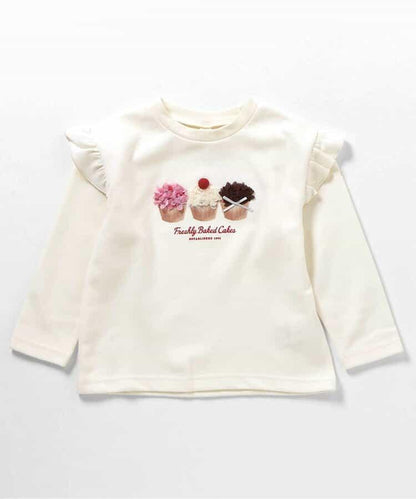 女孩圖案衛衣風格T恤