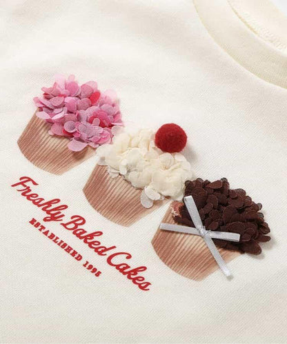 女孩圖案衛衣風格T恤