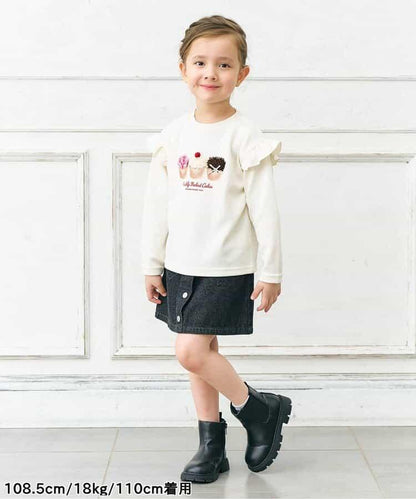 女孩圖案衛衣風格T恤