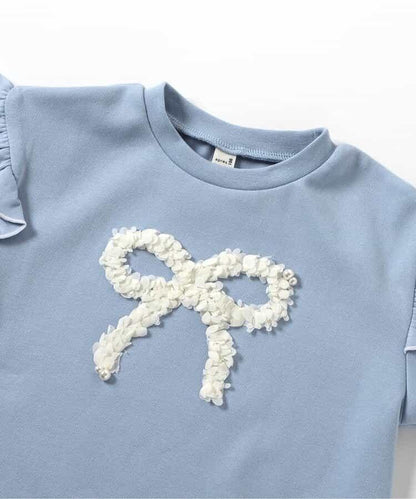 女孩圖案衛衣風格T恤