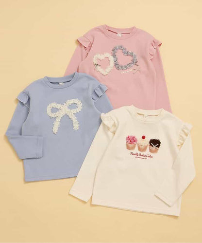 女孩圖案衛衣風格T恤