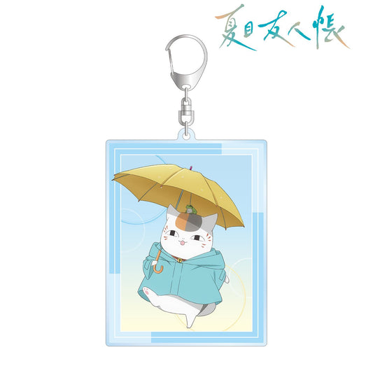 《夏目友人帳》_新繪款 貓咪老師 雨天ver. 大號亞克力鑰匙扣