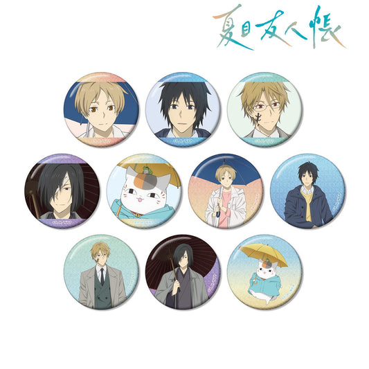 《夏目友人帳》全新繪製 雨天版 交易亮片徽章（單位/全套BOX）【BOX／10個裝】