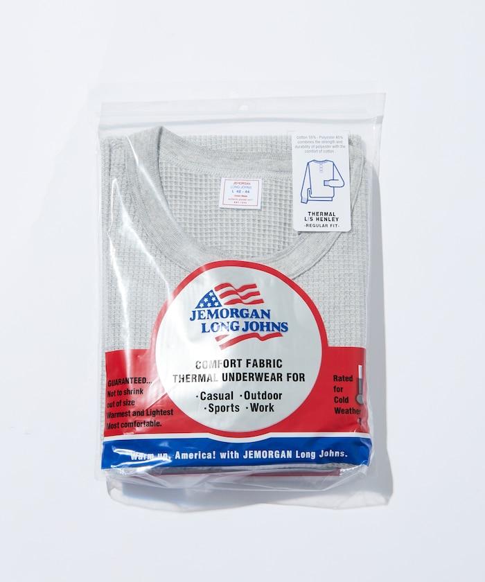 華夫格亨利領長袖套裝T恤 / 保暖內衣