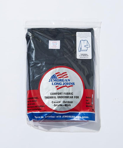 華夫格亨利領長袖套裝T恤 / 保暖內衣