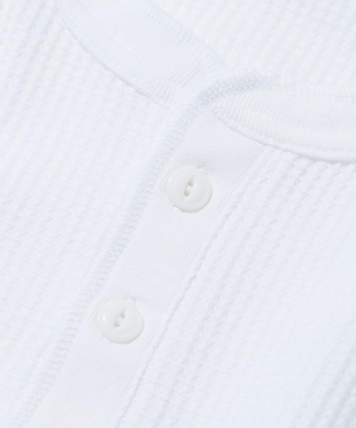 華夫格亨利領長袖套裝T恤 / 保暖內衣