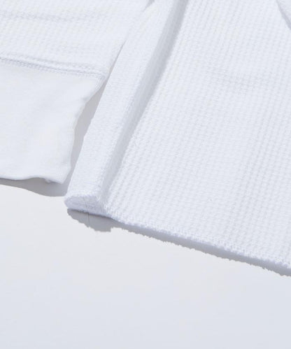 華夫格亨利領長袖套裝T恤 / 保暖內衣