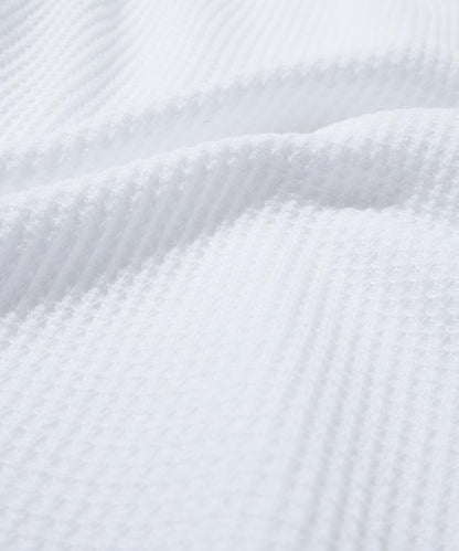 華夫格亨利領長袖套裝T恤 / 保暖內衣