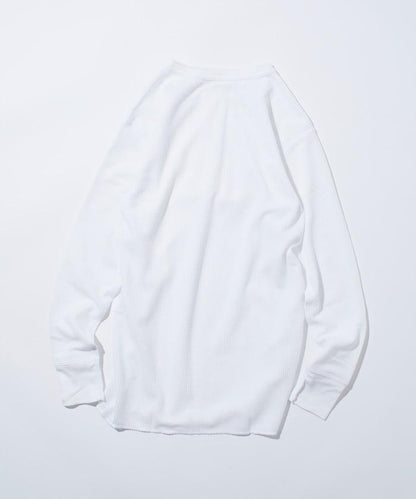 華夫格亨利領長袖套裝T恤 / 保暖內衣