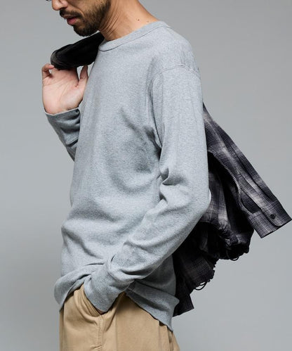 平紋圓領長袖套裝T恤