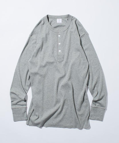 羅紋亨利領長袖套裝T恤