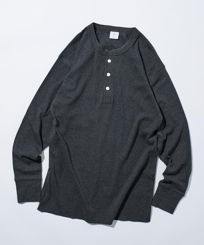 羅紋亨利領長袖套裝T恤