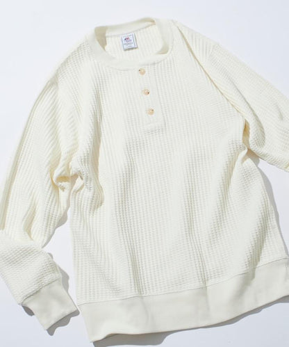 大格子華夫格亨利領保暖內衣