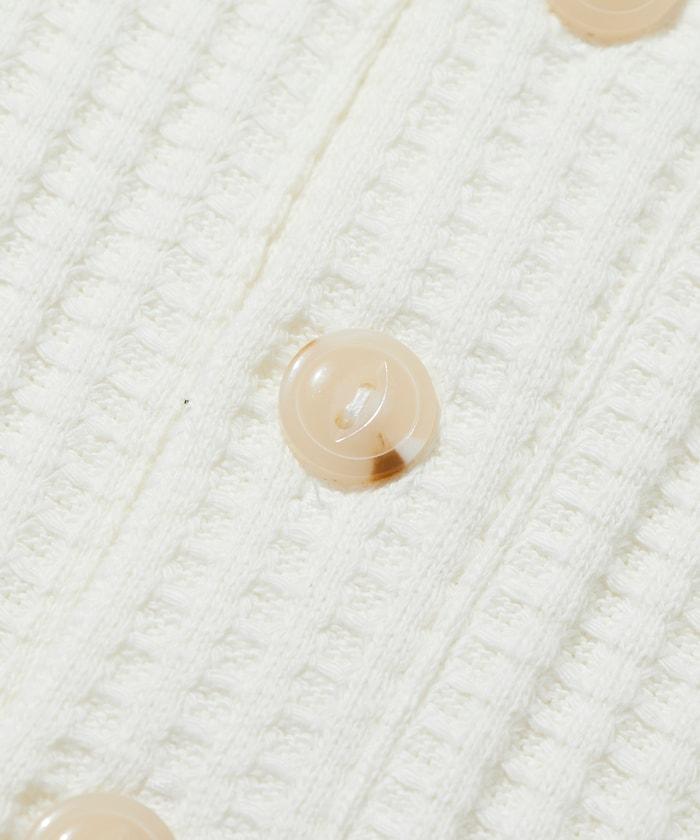 大格子華夫格亨利領保暖內衣