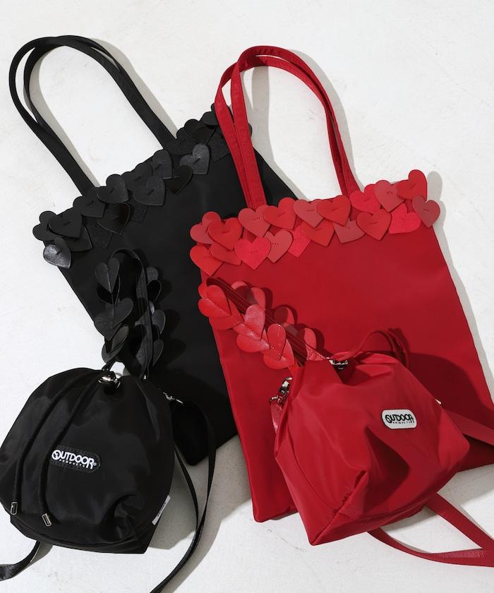 x BASICKS HEART HANDLE BAG