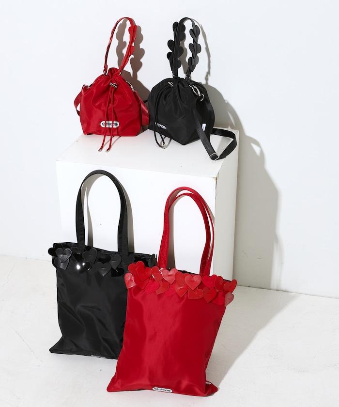 x BASICKS HEART HANDLE BAG