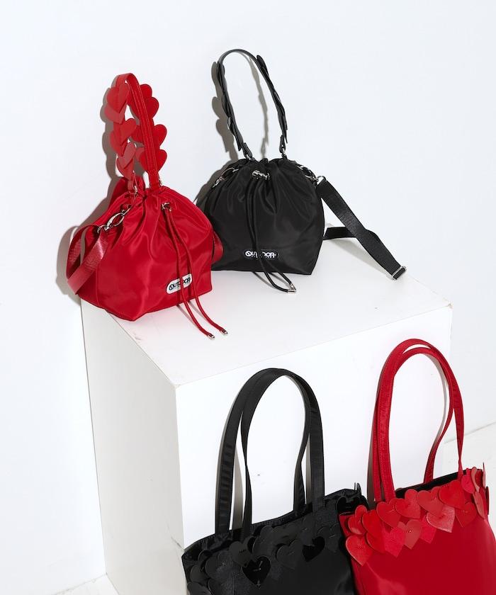 x BASICKS HEART HANDLE BAG