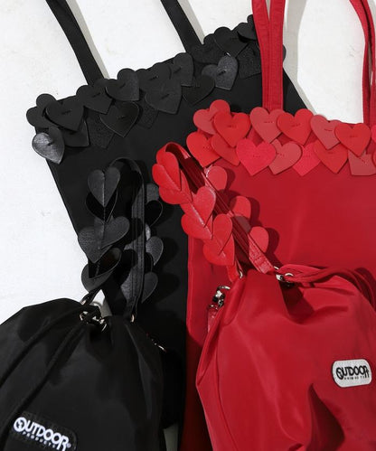 x BASICKS HEART HANDLE BAG