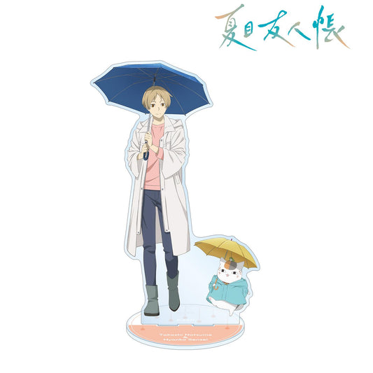 《夏目友人帳》_新繪 夏目貴志&貓咪老師 雨天版 特大亞克力立牌