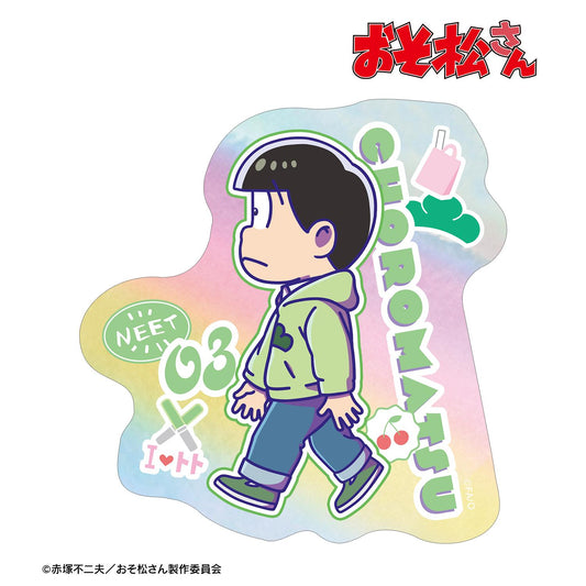 《阿松》_輕鬆 迷你角色 極光貼紙