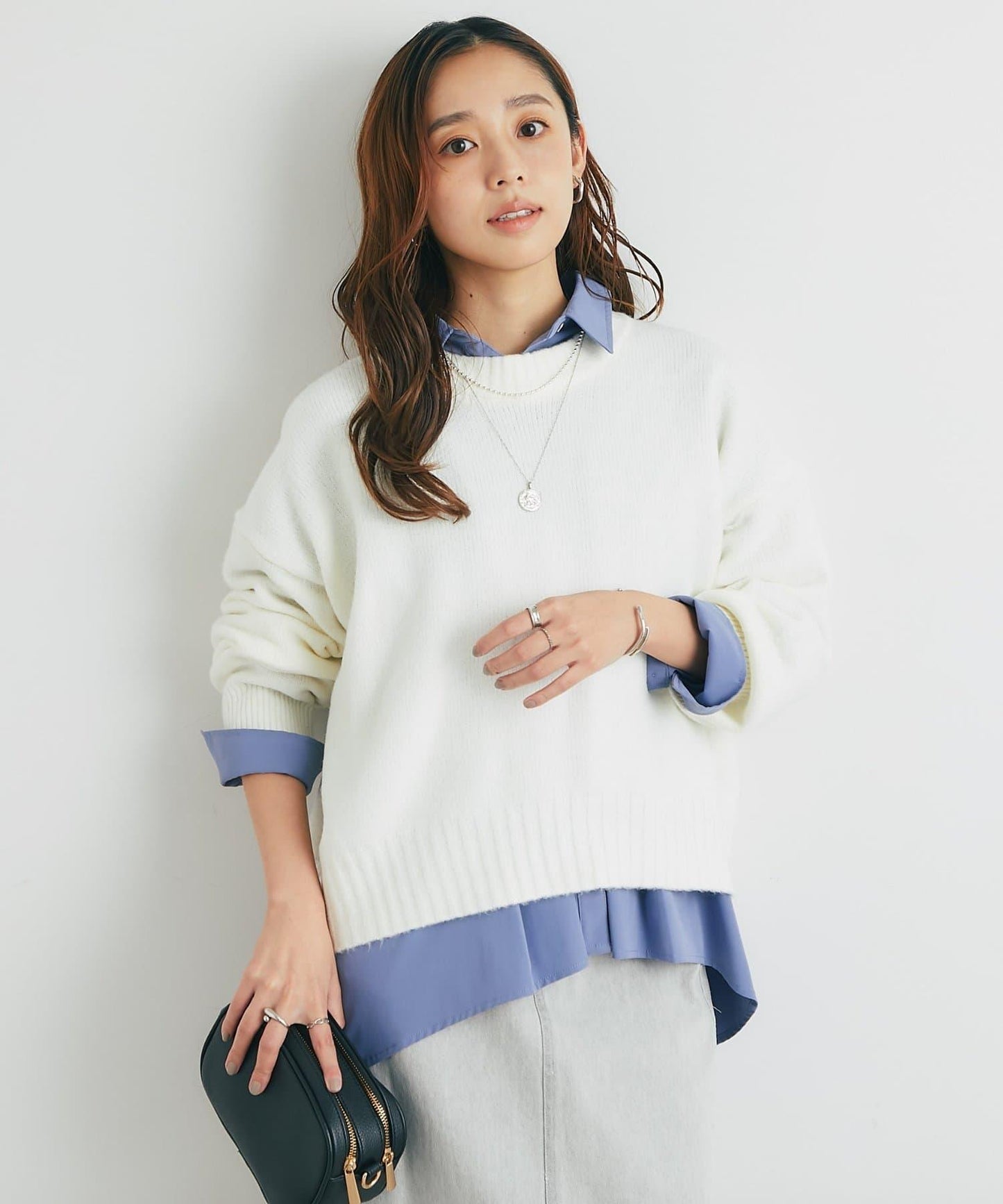 人氣單品・日常百搭◎仿犛牛絨圓領針織衫