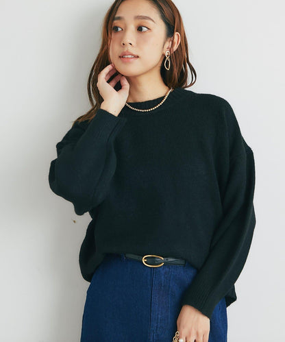 人氣單品・日常百搭◎仿犛牛絨圓領針織衫