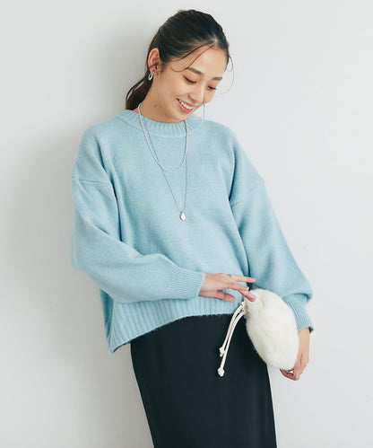 人氣單品・日常百搭◎仿犛牛絨圓領針織衫