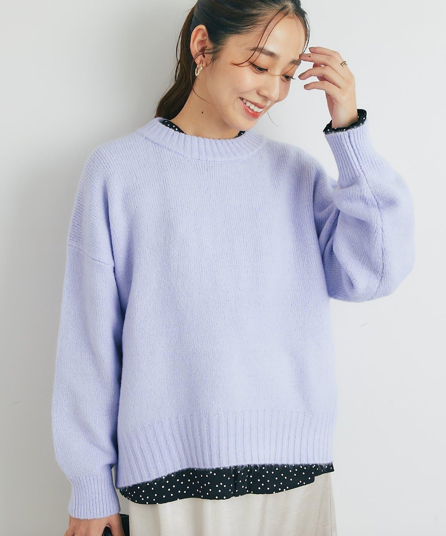 人氣單品・日常百搭◎仿犛牛絨圓領針織衫