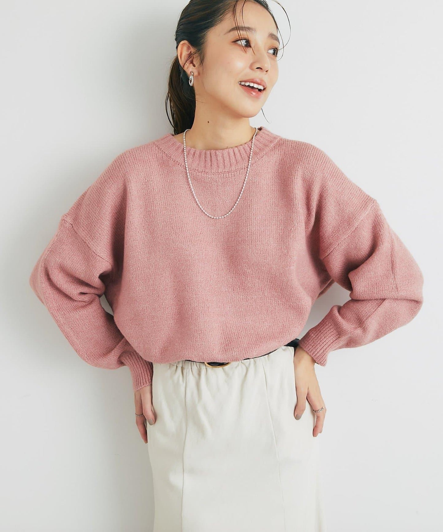 人氣單品・日常百搭◎仿犛牛絨圓領針織衫