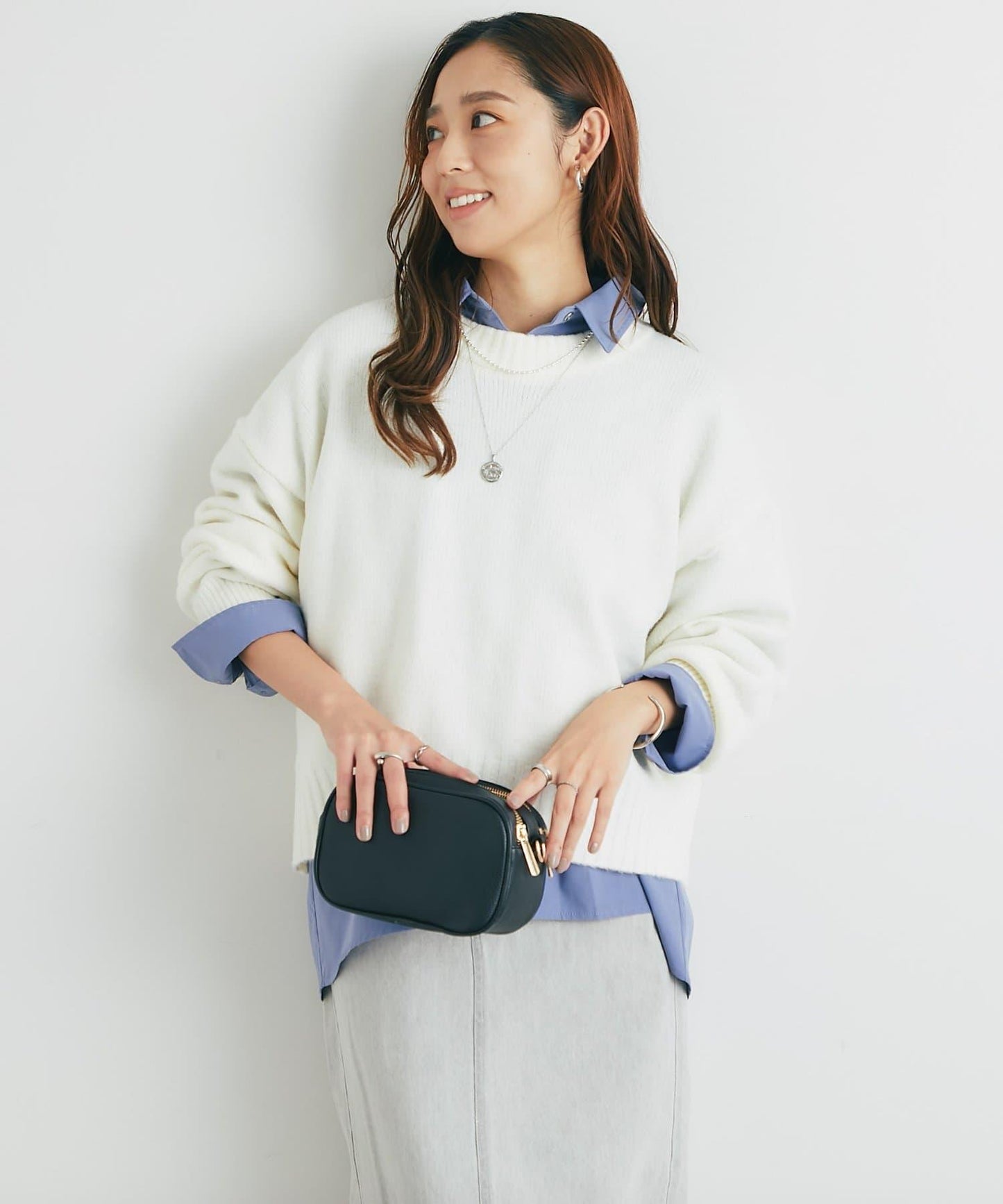 人氣單品・日常百搭◎仿犛牛絨圓領針織衫