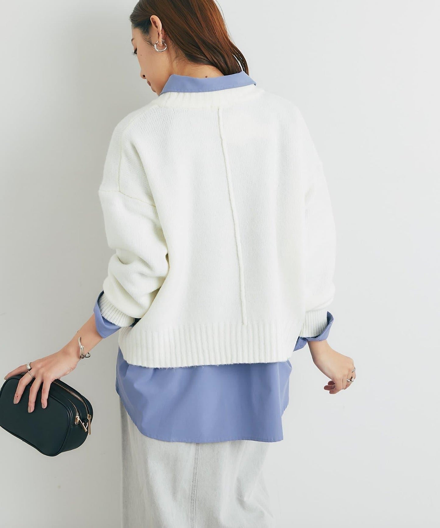 人氣單品・日常百搭◎仿犛牛絨圓領針織衫