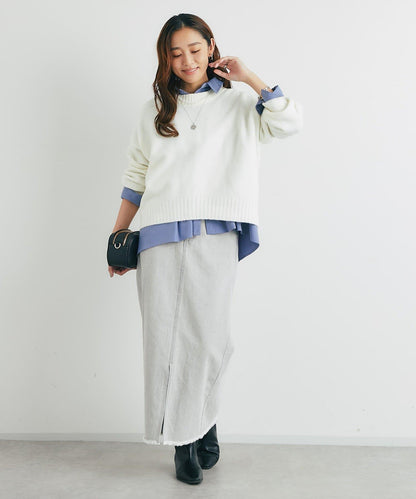 人氣單品・日常百搭◎仿犛牛絨圓領針織衫