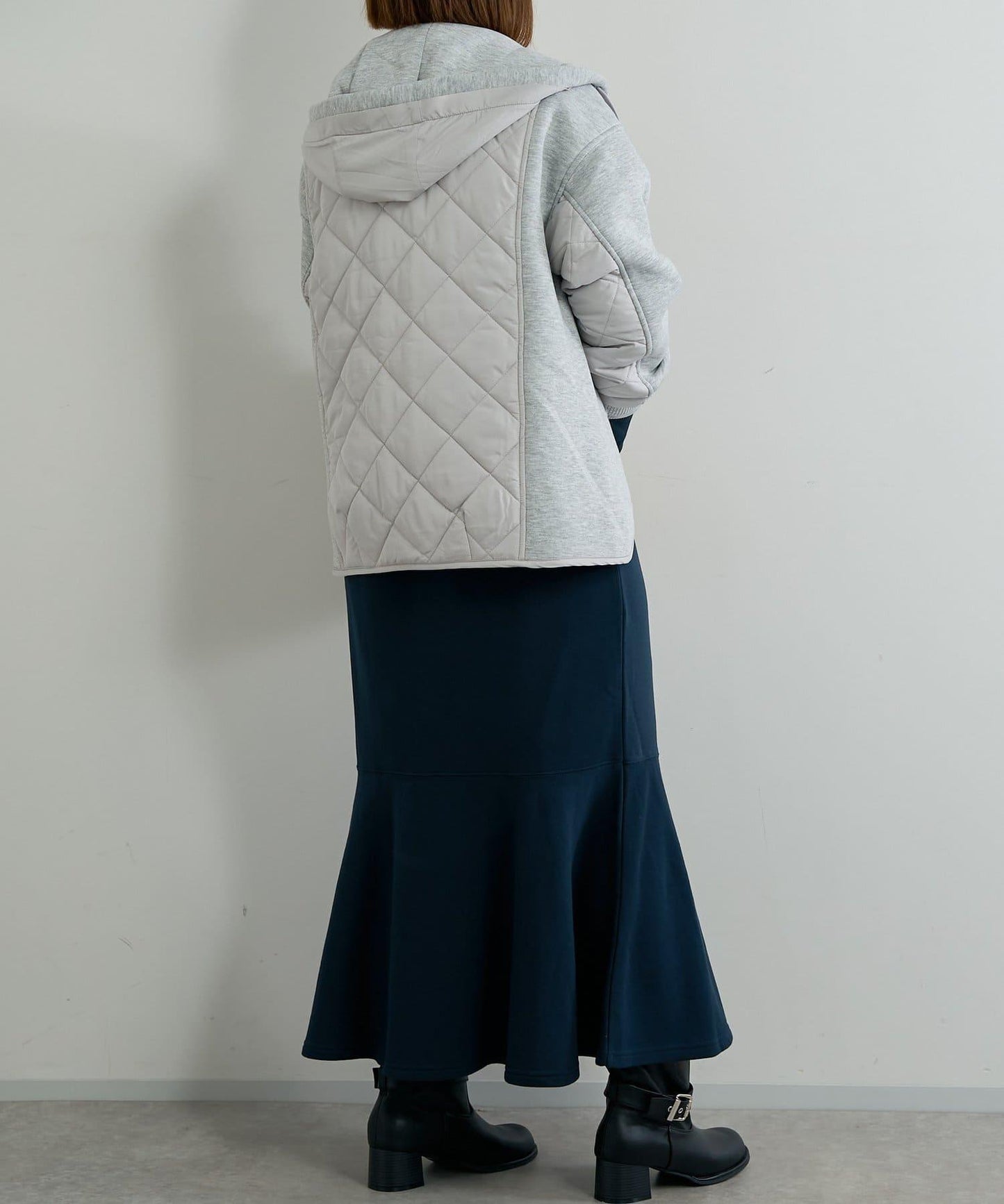 甜美休閒風◎內刷毛美人魚長款連衣裙