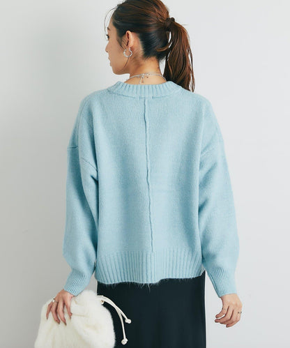 人氣單品・日常百搭◎仿犛牛絨圓領針織衫