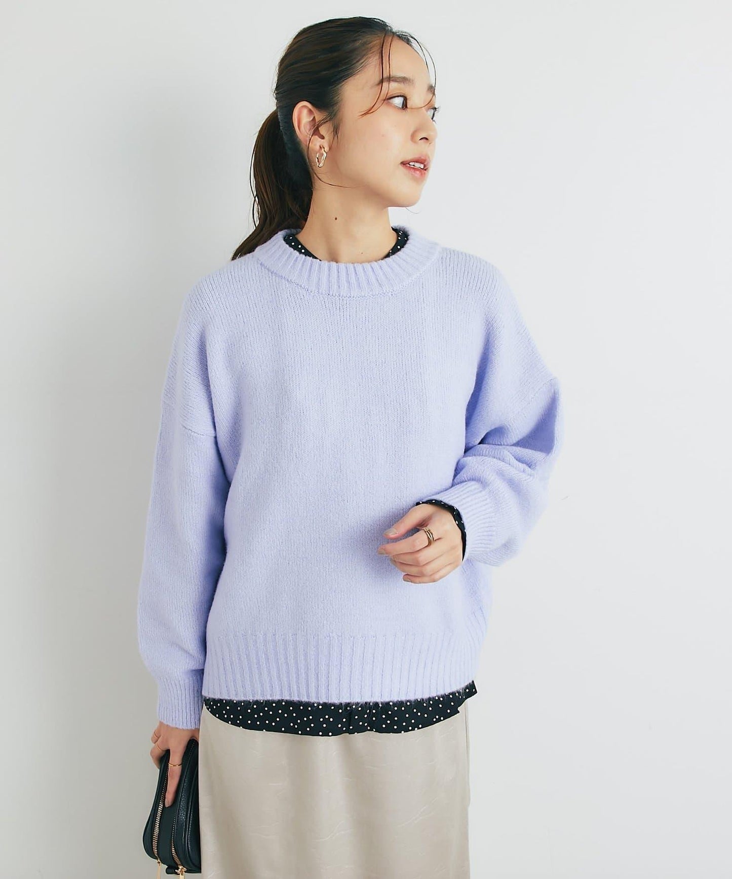 人氣單品・日常百搭◎仿犛牛絨圓領針織衫