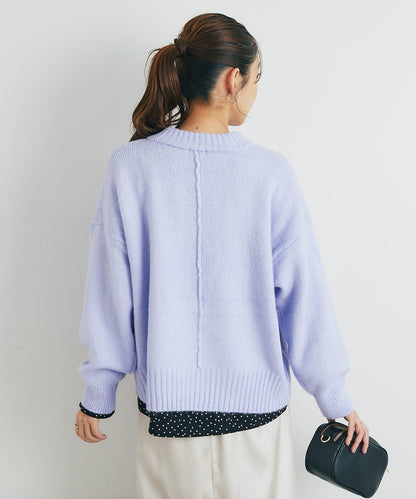 人氣單品・日常百搭◎仿犛牛絨圓領針織衫