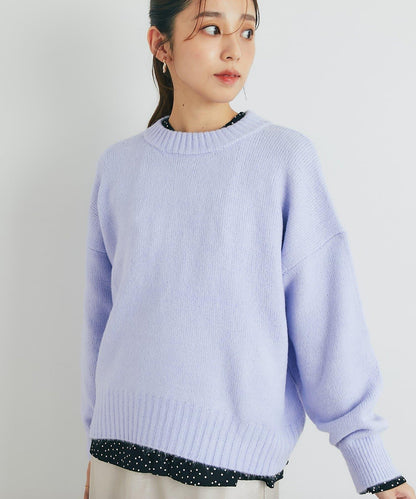 人氣單品・日常百搭◎仿犛牛絨圓領針織衫