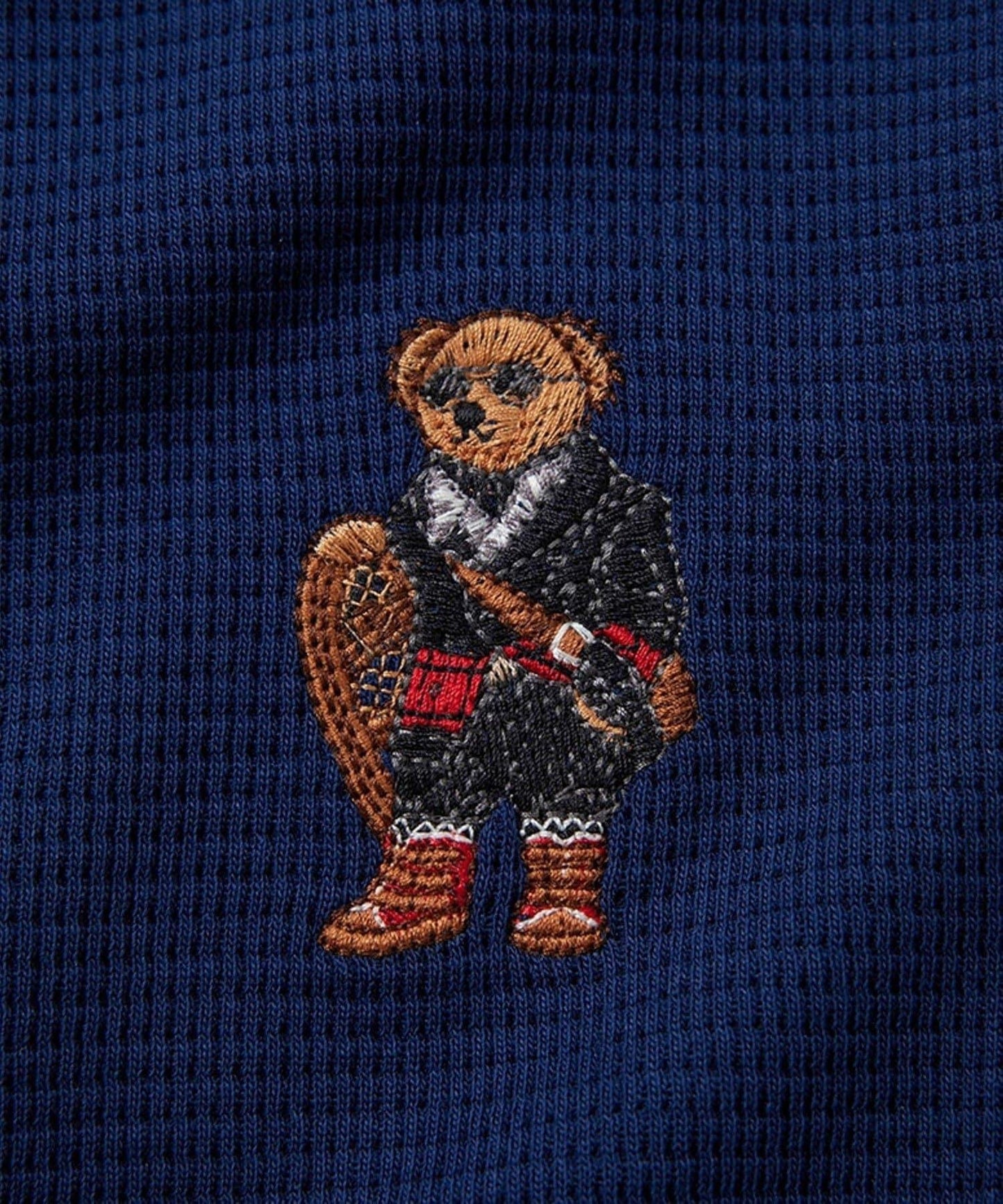 【POLO RALPH LAUREN】華夫格長袖節日家居服