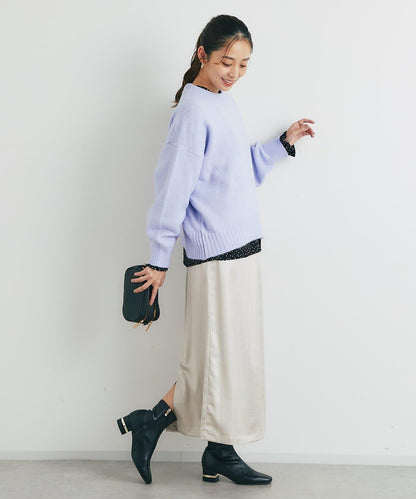 人氣單品・日常百搭◎仿犛牛絨圓領針織衫