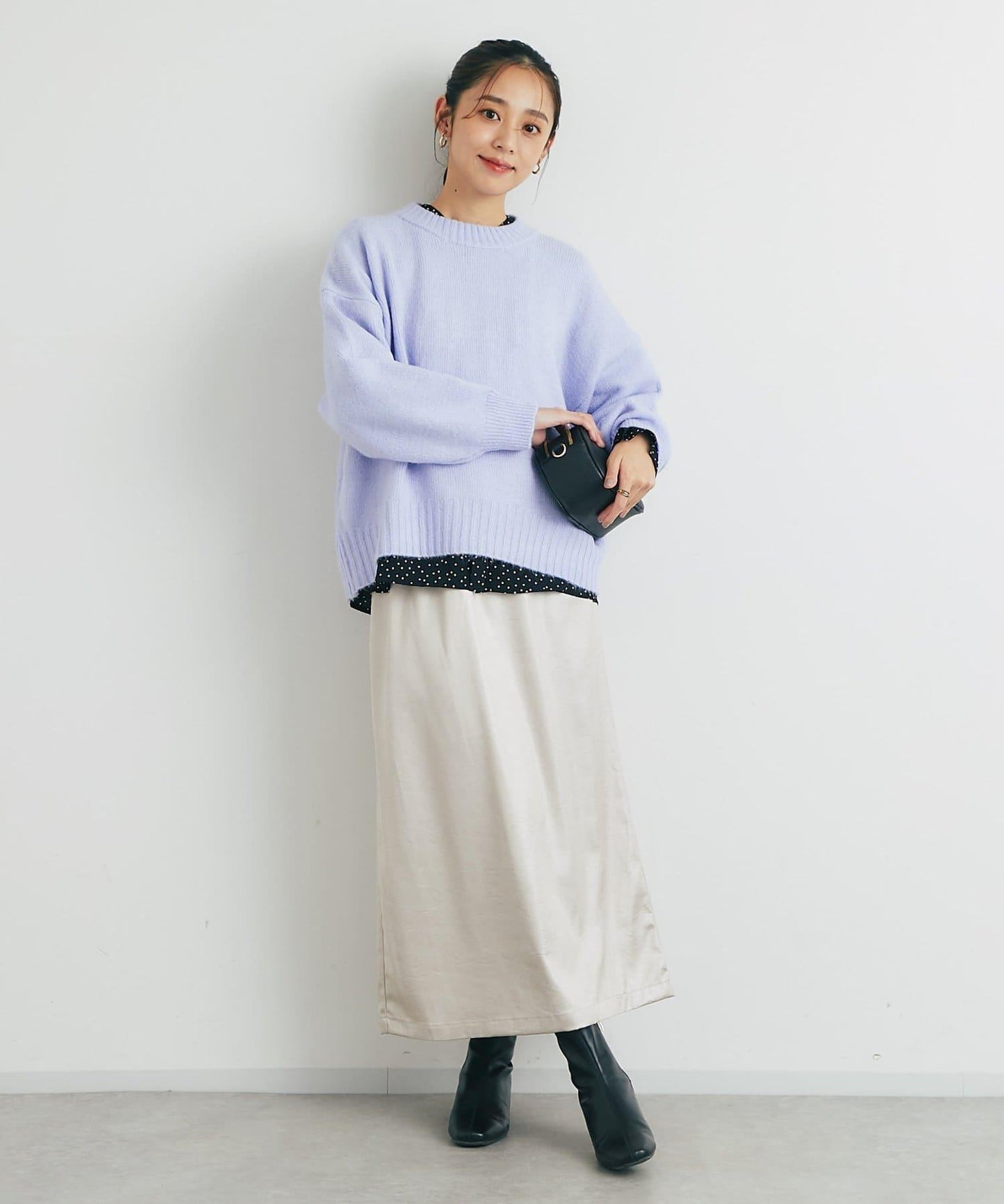 人氣單品・日常百搭◎仿犛牛絨圓領針織衫