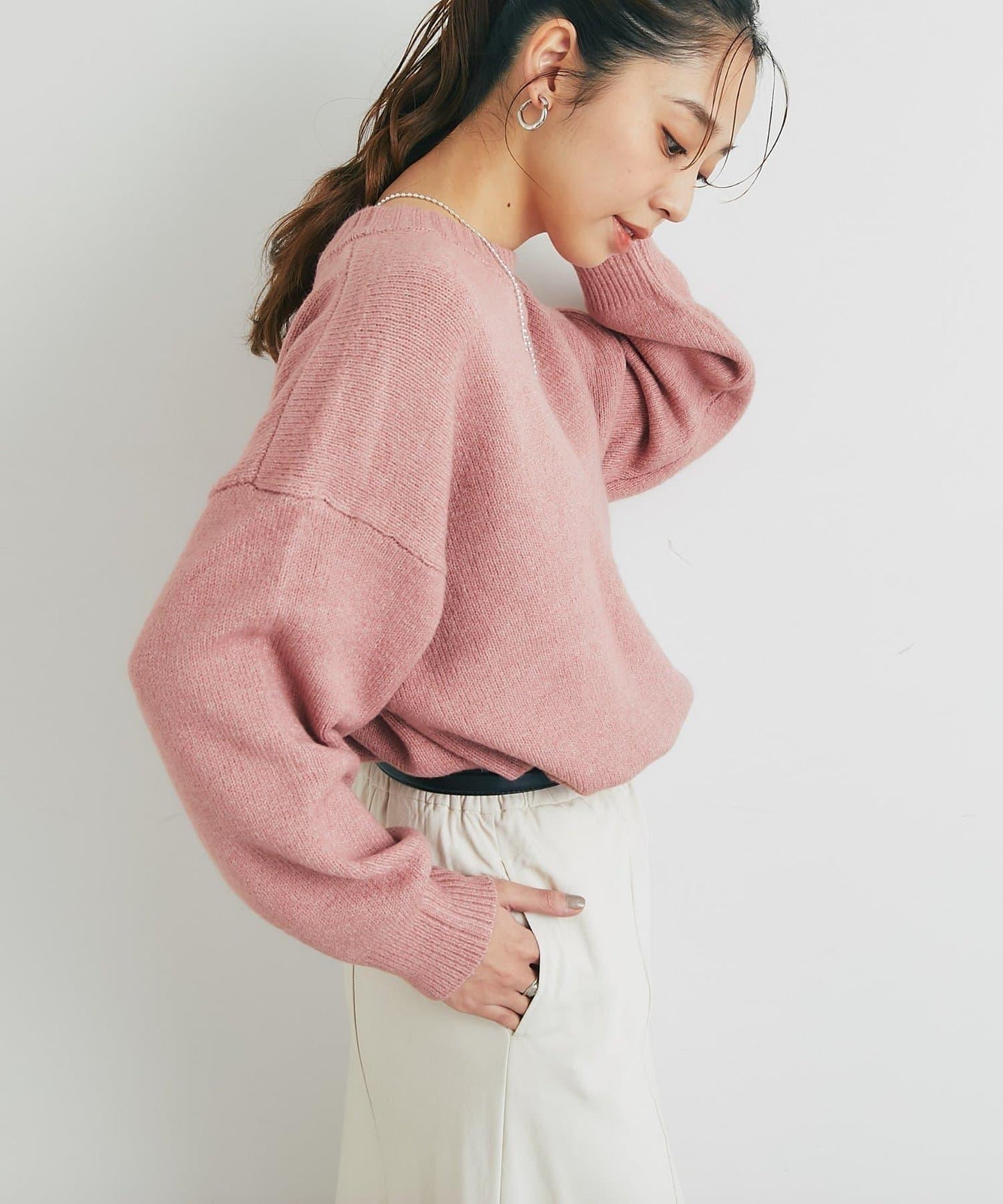 人氣單品・日常百搭◎仿犛牛絨圓領針織衫