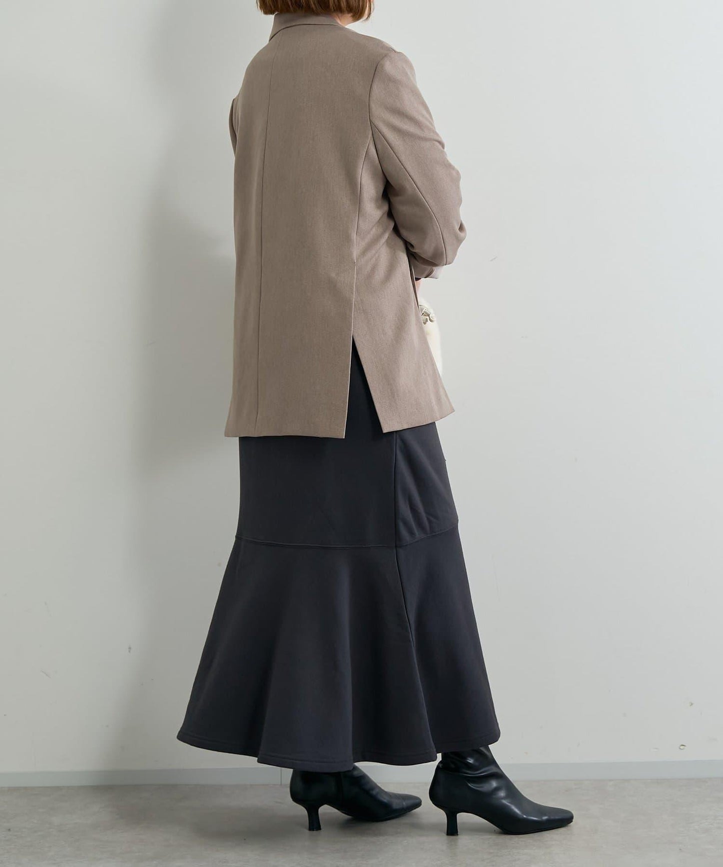 甜美休閒風◎內刷毛美人魚長款連衣裙